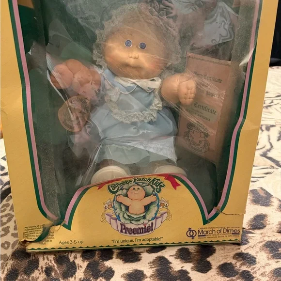 cabbage patch doll blue dress Girl with Red Braids & Blue Dress Vintage Cabbage Patch Kids Poseable